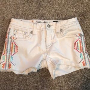 Miss Me - white jean shorts